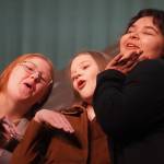 The cast of Annie rehearse at Kenai Central High School in Kenai, Alaska, on Wednesday, Nov. 6, 2024. (Jake Dye/Peninsula Clarion)