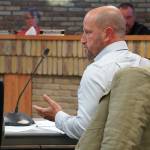 Kenai City Attorney Scott Bloom speaks during a meeting of the Board of Adjustment at Kenai City Hall in Kenai, Alaska, on Oct. 15, 2024. (Jake Dye/Peninsula Clarion)