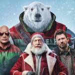 Promotional image courtesy Amazon MGM Studios
Dwayne Johnson as Callum Drift, J. K. Simmons as Santa Claus, Chris Evans as Jack OMalley and Lucy Liu as Zoe Harlow in Red One.