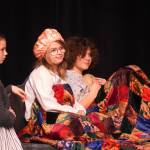 The cast of Nikiski Bulldog Theatres Willy Wonka Jr. rehearse at Nikiski Middle/High School on Tuesday, Dec. 3, 2024. (Jake Dye/Peninsula Clarion)