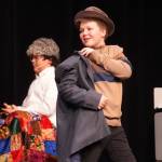 The cast of Nikiski Bulldog Theatres Willy Wonka Jr. rehearse at Nikiski Middle/High School on Tuesday, Dec. 3, 2024. (Jake Dye/Peninsula Clarion)