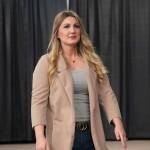 Lacie Kelly receives the Presidents Choice Award during the 65th Annual Soldotna Chamber Awards Celebration at the Soldotna Regional Sports Complex in Soldotna, Alaska, on Wednesday, Dec. 18, 2024. (Jake Dye/Peninsula Clarion)