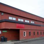 The Kenai Recreation Center stands under overcast skies in Kenai, Alaska, on Monday, Dec. 23, 2024. (Jake Dye/Peninsula Clarion)