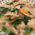 These savory dumplings are delicious steamed, boiled, deep fried, or pan fried and are excellent in soups or added to a bowl of ramen. (Photo by Tressa Dale/Peninsula Clarion)