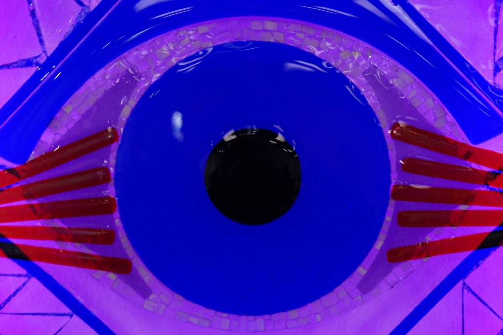 Window to the Soul by Bryan Olds is displayed as part of Kinetic at the Kenai Art Center in Kenai, Alaska, on Tuesday, Dec. 31, 2024. (Jake Dye/Peninsula Clarion)