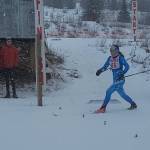 Soldotnas Ariana Cannava win the girls race at the Homer Skiathlon on Friday, Jan 3, 2025, at Ohlson Mountain just outside of Homer, Alaska. (Photo provided)