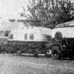 The Palm Springs Limelight-News used this photo in 1946 to announce the start of the Alaska Photographic Expedition, guided by Keith McCullagh (left) for his expedition partner and photographer, Harry Reed.