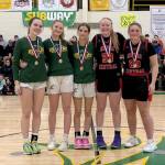 Kenai and Seward were represented on the all-tournament team at the Seahawk Classic by Mikinley Williams, Ava Jagielski, Grace Fleming, Ellsi Miller and Makenzie Spence. (Photo provided)