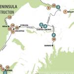 A map of 2025 construction projects scheduled for the Kenai Peninsula. (Provided by Alaska Department of Transportation and Public Facilities)