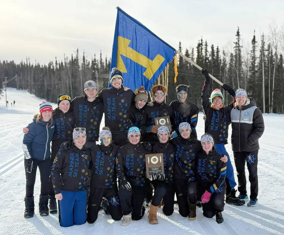 The Homer girls and boys ski teams won Division II state titles Saturday, February 22, 2025, at Birch Hill in Fairbanks, Alaska. (Photo provided)