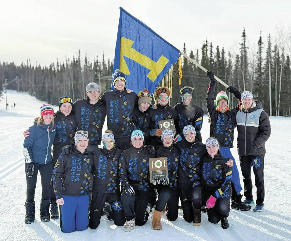 The Homer girls and boys ski teams won Division II state titles Saturday, Feb. 22 at Birch Hill in Fairbank. (Photo provided)