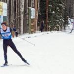 Homers Jody Goodrich gets second among Division II skiers at the state Nordic ski championships Friday, February 21, 2025, at Birch Hill in Fairbanks, Alaska. (Photo provided)