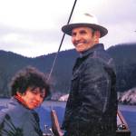 Poopdeck Platt fishes with friends in this undated photograph. (Photo courtesy of Ken Moore)