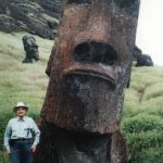 One of Clarence Hiram Poopdeck Platts many world travels took him to Easter Island. (Photo courtesy of the Huebsch Family Collection)