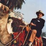 Poopdecks travels also took him to Egypt, where he went for a camel ride. (Photo courtesy of Ken Moore)
