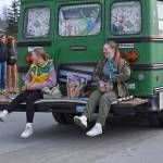 Participants in the Sweeneys St. Patricks Day Parade travel along Fireweed Street, Monday, March 17, 2025, in Soldotna, Alaska. (Photo by Erin Thompson/Peninsula Clarion)