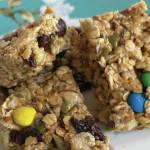 These monster cookie-inspired granola bars are soft, chewy and tasty enough to disguise all the healthy nuts, oats and seeds. (Photo by Tressa Dale/Peninsula Clarion)