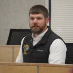 Sen. Jesse Bjorkman, R-Nikiski, speaks during a town hall meeting hosted by three Kenai Peninsula legislators in the Kenai Peninsula Borough Assembly Chambers in Soldotna, Alaska, on Saturday, March 29, 2025. (Jake Dye/Peninsula Clarion)