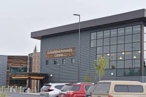 The Kahtnuht'ana Duhdeldiht Campus on Thursday, Sept. 1, 2022, in Kenai, Alaska. (Jake Dye/Peninula Clarion)