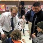 Paul Banks Elementary School Principal Eric Pederson interacts with students in this undated photo at the school in Homer, Alaska. (Photo courtesy Eric Pederson)