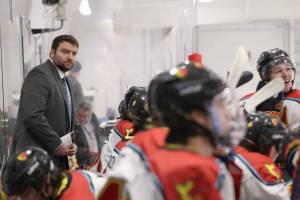 Darren Banks coaches the New Mexico Ice Wolves in the NA3HL. (Photo provided by New Mexico Ice Wolves)