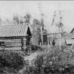 Very few photographs exist of the Kings County Mining Companys cabin near Skilak Lake. By the time this photograph was taken in the late 1910s by the U.S. Geological Survey, other structures had been added to the site, and the cabin was being used regularly.