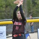 Kenai Centrals Love Carter-Hendriks makes a catch in right field Tuesday, May 6, 2025, at the Soldotna Little League fields in Soldotna, Alaska. (Photo by Jeff Helminiak/Peninsula Clarion)