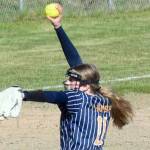 Homer's Keagan Niebuhr delivers to Chugiak on Friday, May 9, 2025 during the Bash on the Bay tournament at Jack Gist Park in Homer, Alaska. (Chloe Pleznac/Homer News)