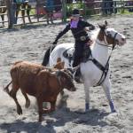 Soldotnas Corey Wilkinson competes in Breakaway Roping on Saturday, June 28, 2025, in the second Soldotna Equestrian Association rodeo of the year at the Soldotna Rodeo Grounds in Soldotna, Alaska. (Photo by Jeff Helminiak/Peninsula Clarion)