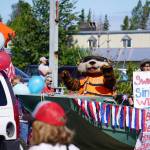The U.S. Coast Guard Auxiliary calls for water safety during a Fourth of July parade on South Willow Street in Kenai, Alaska, on July 4, 2025. (Photo courtesy Sarah Every)