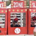Sharon Tyone, Dan Aaronson and Jessica Small make the real life slot machine work at the Oilers All-Star Family Field Day on Saturday, July 5, 2025, at Coral Seymour Memorial Park in Kenai, Alaska. (Photo by Jeff Helminiak/Peninsula Clarion)