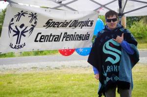 Jason Criss stands for a photo in Soldotna, Alaska, after being named a qualifier for the Special Olympics USA Games on Thursday, July 10, 2025. (Jake Dye/Peninsula Clarion)