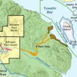 A map of the Johnson Tract Mine exploration project. Photo courtesy of the Center for Biological Diversity