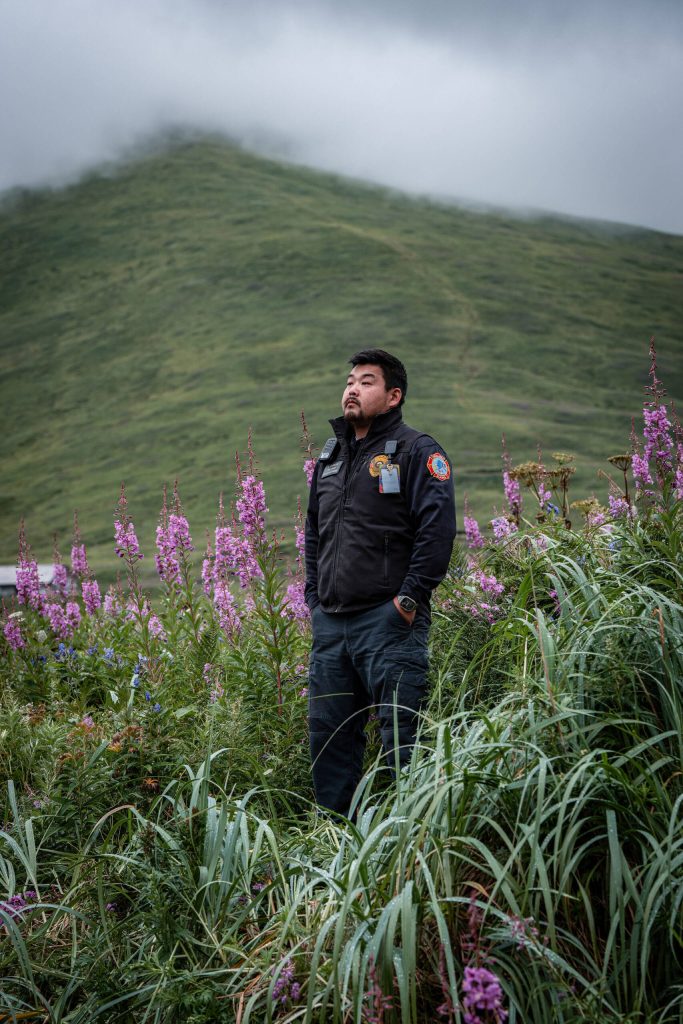 Ben Knowles, Fire Chief of Unalaska Fire Department, Alaska, near the fire station, Aug. 13, 2025. Threatened by the president with political retribution, Republicans agreed to defund public broadcasting, imperiling a lifeline of communication in rural Alaska. (Haiyun Jiang/The New York Times)
