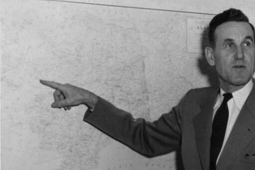 Harold Pomeroy was the director of Alaskas Territorial Civil Defense before becoming the first executive of the Kenai Peninsula Borough in 1964. (Photo courtesy of Alaska Digital Archives)