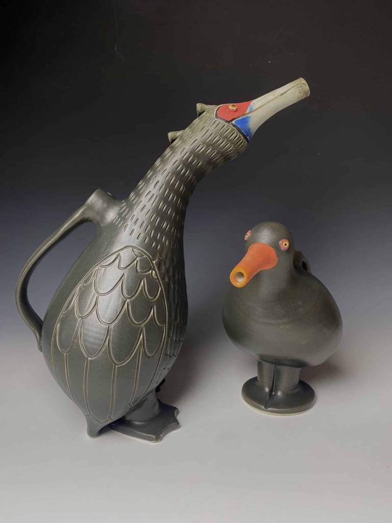 Ceramics by Jenny Nakao are on display through September 2025 at Bunnell Street Arts Center in Homer, Alaska. Photo provided by Bunnell Street Arts Center