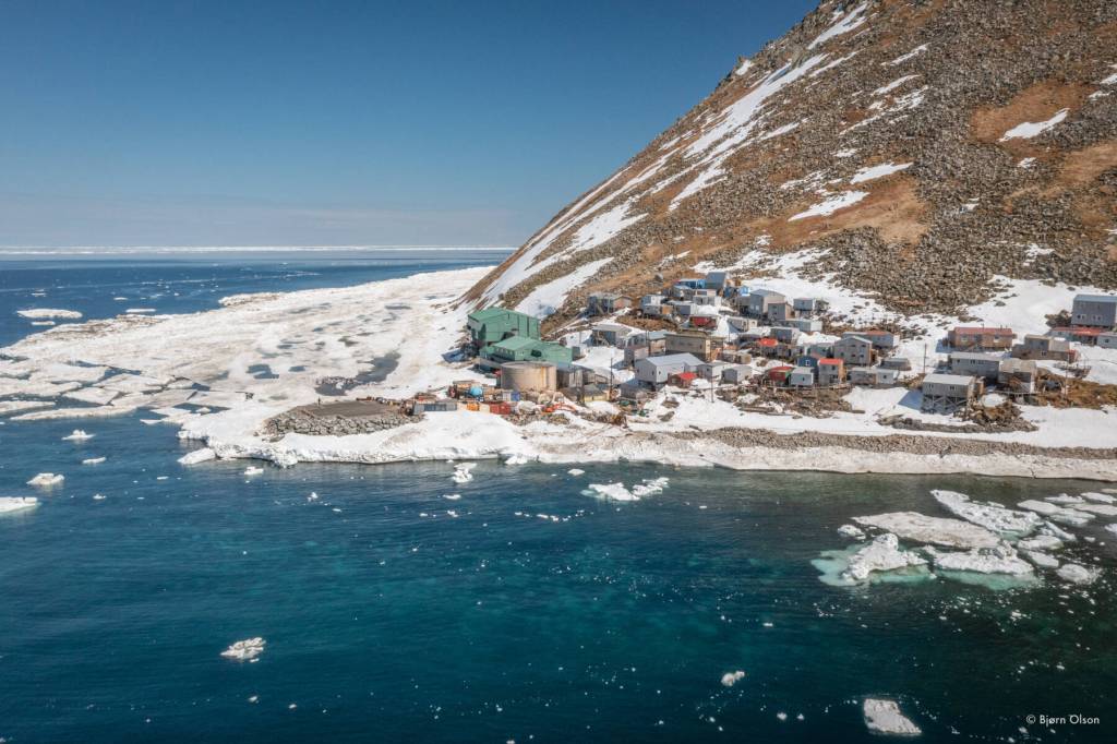 A still image from Bjørn Olsons film How We Survive Diomede (2025). Courtesy of Bjørn Olson.