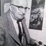 This photographic portrait depicts Eustace Ziegler, the then-nationally famous oil painter who agreed to provide the artwork for George Kosmos publication, Alaska Sourdough Stories.