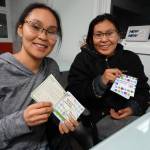 Photo courtesy Kaila Pfister
A parent and teen use conversation cards created by the Alaska Childrens Trust.