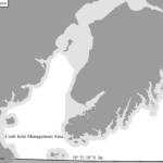 A map depicts the Cook Inlet Area state waters closed to retention of big skates through Dec. 31, 2025. Photo courtesy of the Alaska Department of Fish and Game