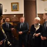 Mari Kanagy/Juneau Empire
Representative Zack Fields, House Majority Leader Chuck Kopp, Representative Louise Stutes and Speaker of the House Bryce Edgmon answer question from the press following Governor Mike Dunleavys State of the State address on Thurday, Jan. 22.