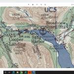 This excerpt from a U.S. Geological Survey map shows the approximate location of Snug Harbor on lower Kenai Lake. It was in this area that William Weaver nearly drowned in 1910.