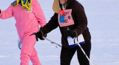 Costumed skiers participate in the 20th annual Ski for Women on Sunday<ins>, Feb. 8, 2026,</ins> at Tsalteshi Trails in Soldotna<ins>, Alaska</ins>.