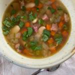 This ham and white bean soup is a really fast dinner that can be made with slow-cooker stock if you like. Photo by Tressa Dale/Peninsula Clarion