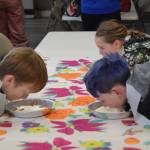 Anchor Point youth compete in a pie-eating contest on Saturday, Feb. 28<ins>, 2026,</ins> at the VFW Post 10221 in Anchor Point<ins>, Alaska</ins>.