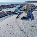 Ice buildup conditions in the Homer Harbor have led to the annual Winter King Tournament being postponed for one week, to Saturday, March 28, 2026, in Homer, Alaska. Tournament officials will continue to evaluate ice and weather conditions leading up to the rescheduled date. Photo courtesy Homer Chamber of Commerce