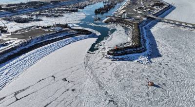 Ice buildup conditions in the Homer Harbor have led to the annual Winter King Tournament being postponed for one week, to Saturday, March 28, 2026, in Homer, Alaska. Tournament officials will continue to evaluate ice and weather conditions leading up to the rescheduled date. Photo courtesy Homer Chamber of Commerce