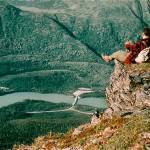 Photo courtesy of the Mona Painter Collection
Helen Rhode peers out over Cooper Landing from her perch on what is known today as Cecil Rhode Mountain, named for her husband.