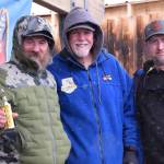 Joe Sr. Martishev (left) wins sixth place during the 32nd annual Homer Winter King Tournament on Saturday, April 4, 2026, in Homer, Alaska. (Delcenia Cosman/Homer News)