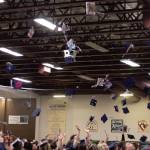 Soldotna High School graduates toss their caps in the air at the conclusion of their commencement ceremony on Monday, May 18<ins>, 2026</ins>, at the Soldotna Regional Sports Complex<ins> in Soldotna, Alaska</ins>. Photo courtesy Destiny Booth